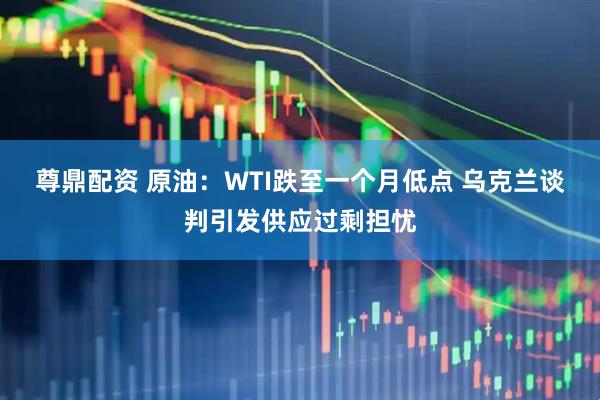 尊鼎配资 原油：WTI跌至一个月低点 乌克兰谈判引发供应过剩担忧